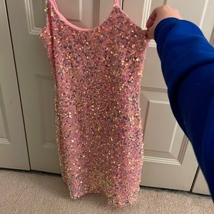 Lucy in The Sky Pink Sparkle Dress